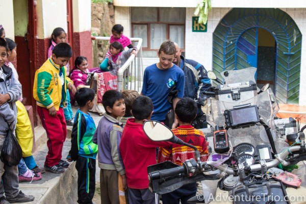 Jack with Peruvian kids